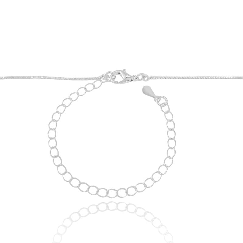 Choker Veneziana Pérola 6 mm Ródio Branco