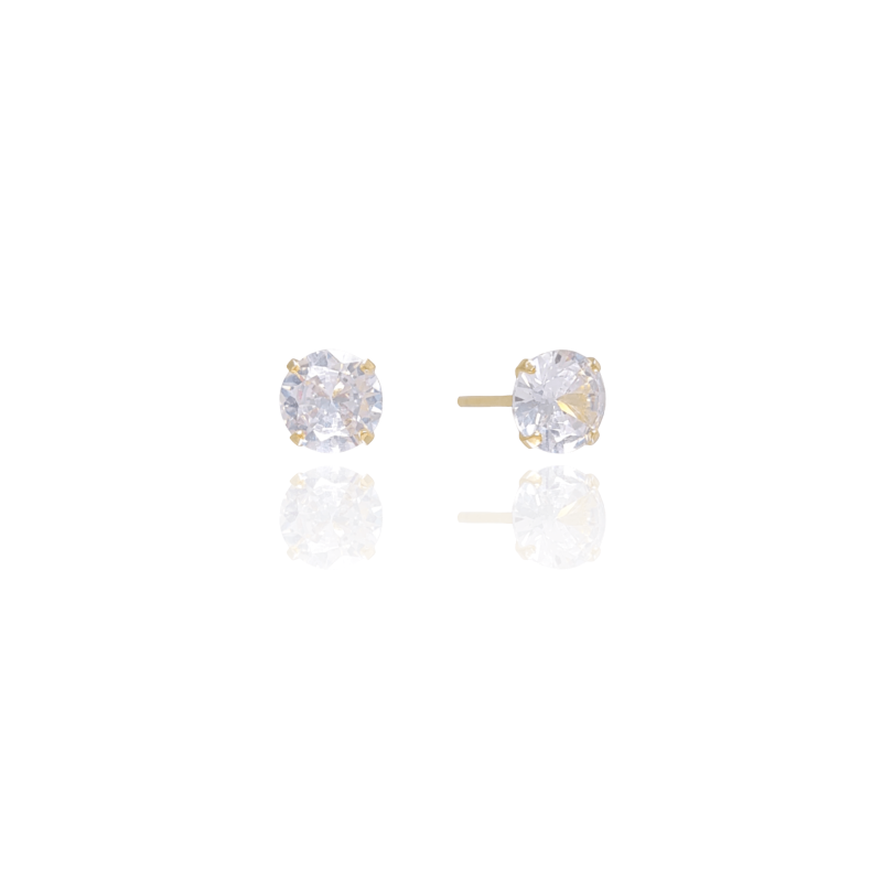 Brinco Ponto de Luz Banhado a Ouro 18K