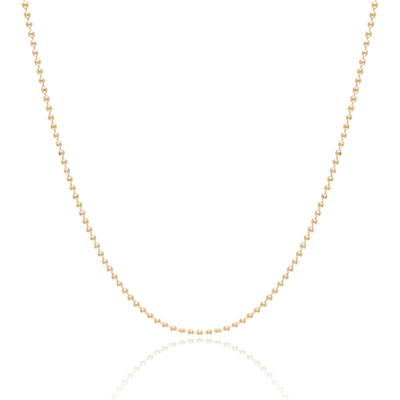 Choker Bolinhas 1.5 mm Banhado a Ouro 18K