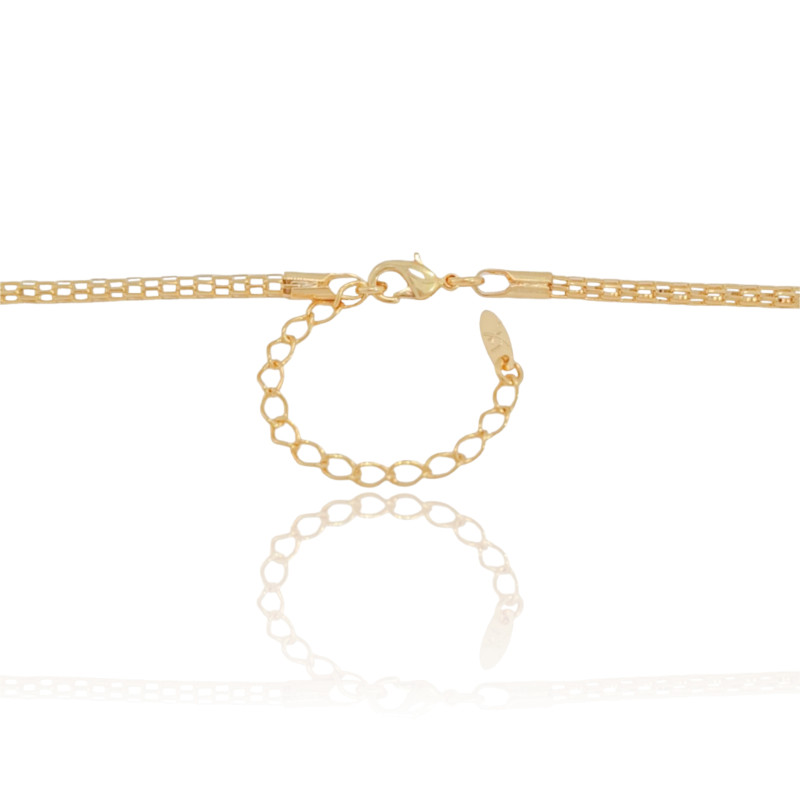 Gargantilha Malha Italiana Banhado a Ouro 18K