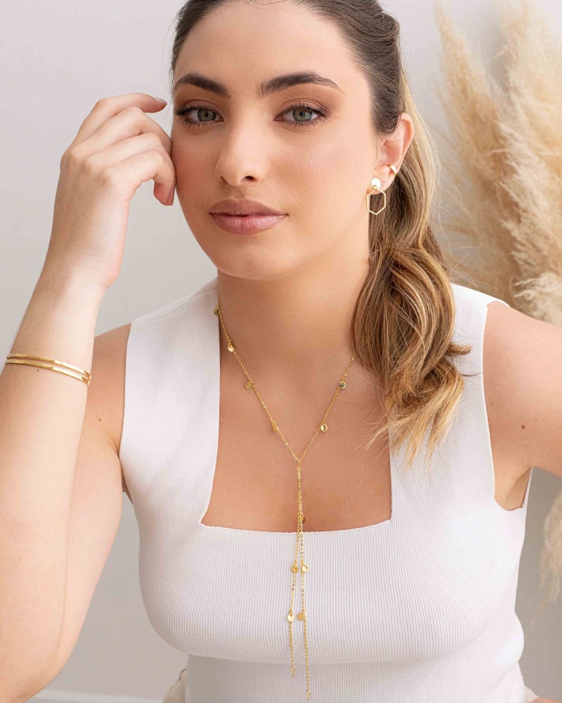 Bracelete Dois Filetes 6 mm Banhado a Ouro 18K