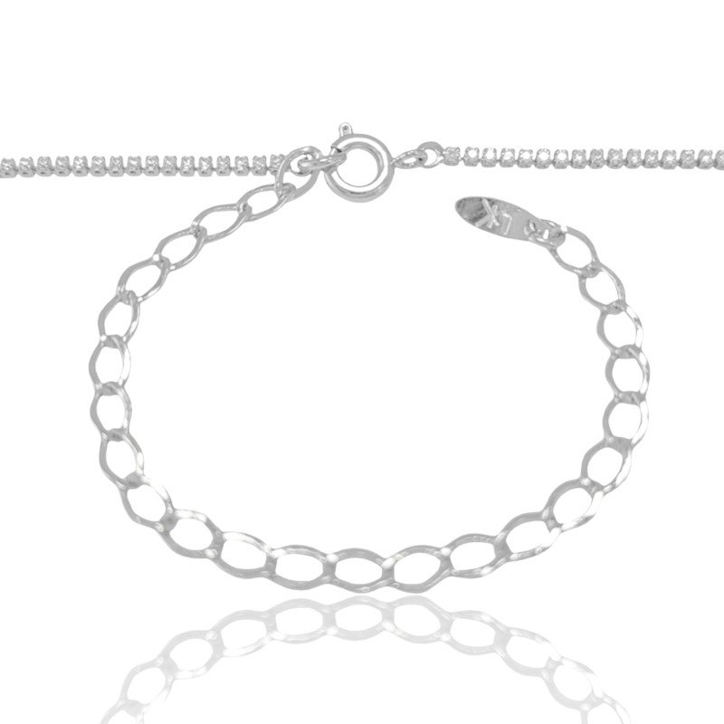 Choker Riviera Cristal 1.2mm Ródio Branco