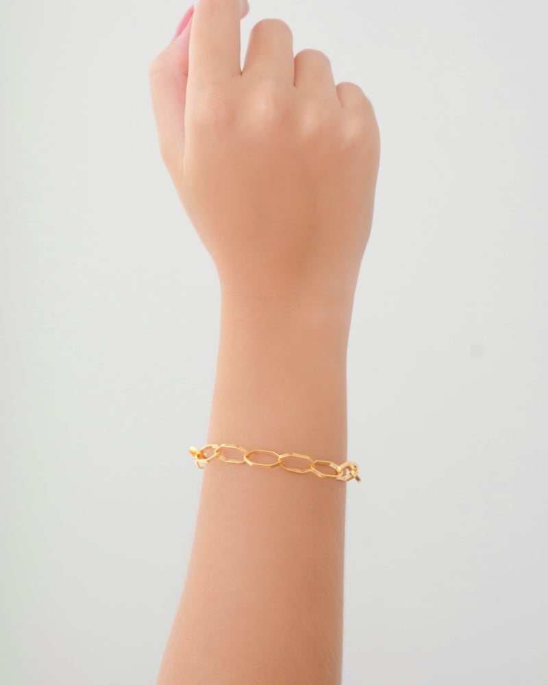 Pulseira Geométrica Banhado a Ouro 18K