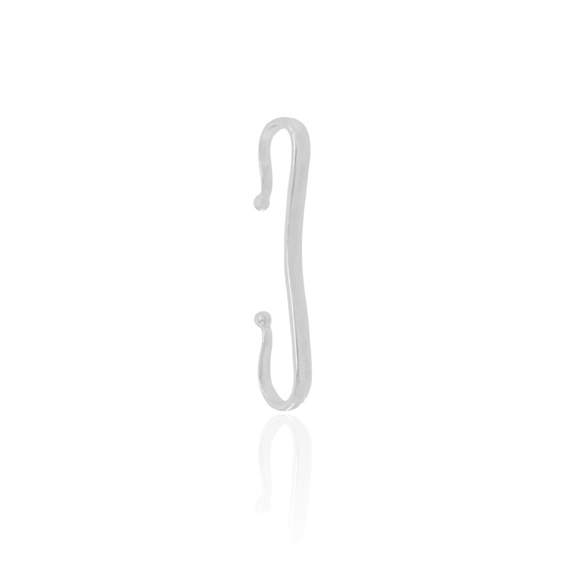 Piercing Transversal Liso Ródio Branco