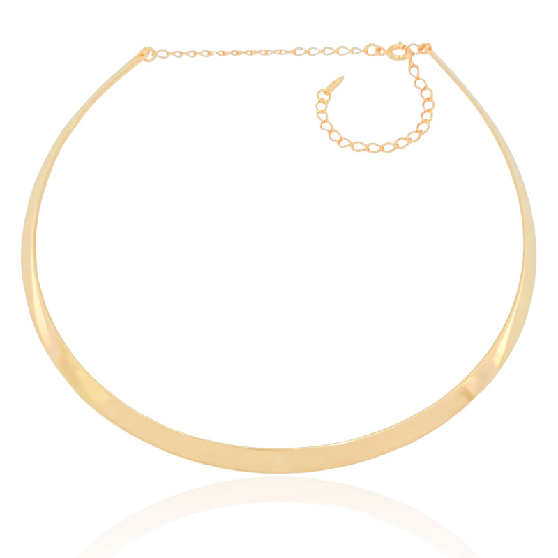 Aro Flat Liso Banhado a Ouro 18K