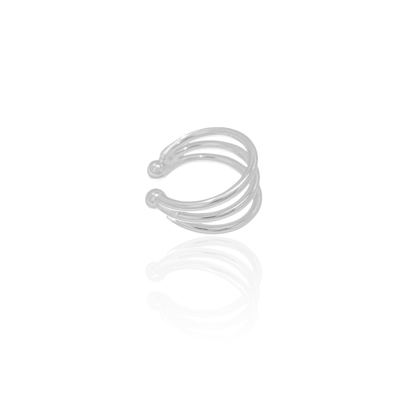 Piercing Três Filetes Ródio Branco