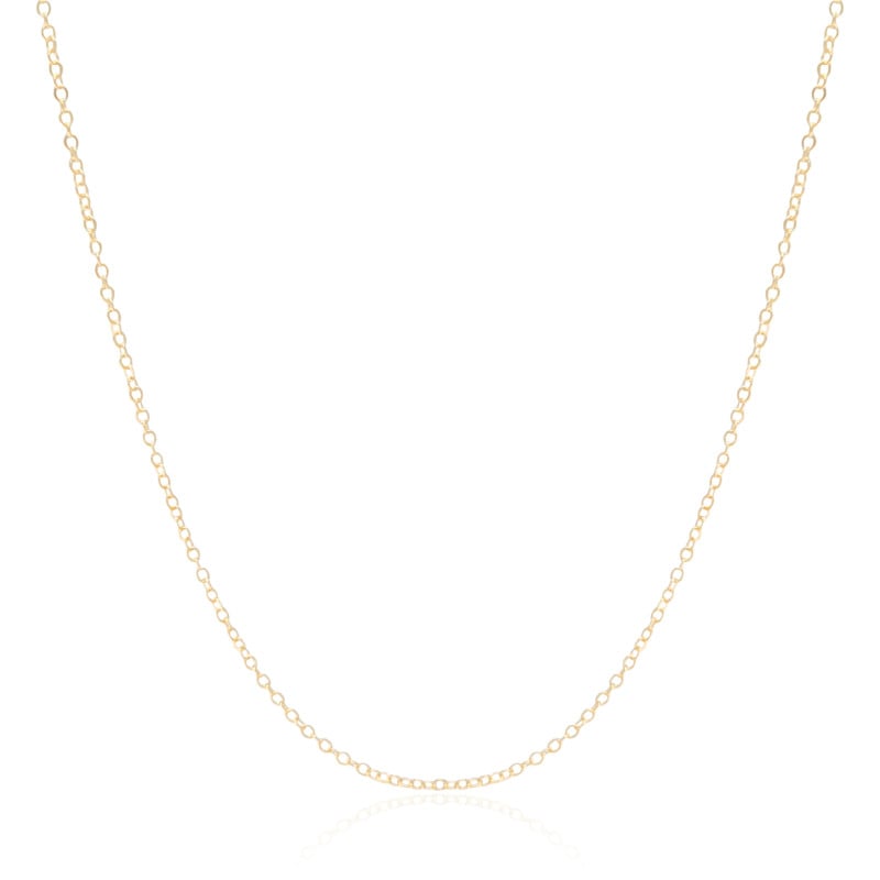 Gargantilha Americana 1.5 mm Banhado a Ouro 18K