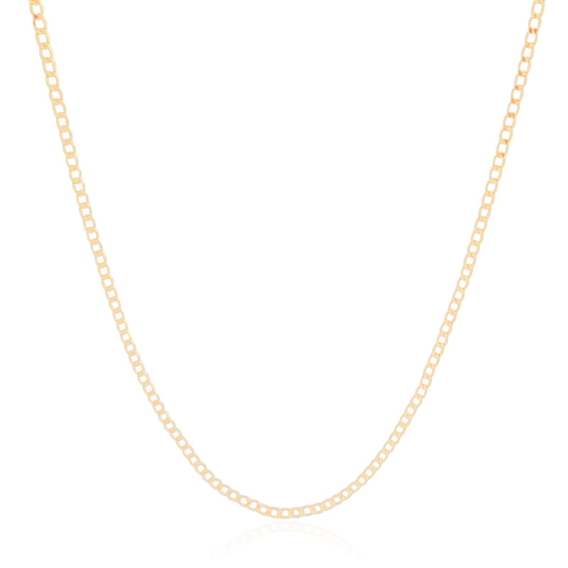 Gargantilha Grumet 2 mm Banhado a Ouro 18K