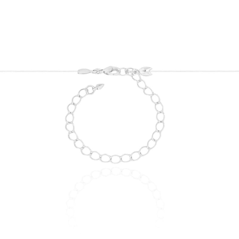 Gargantilha Nylon Pingente Coração Ródio Branco