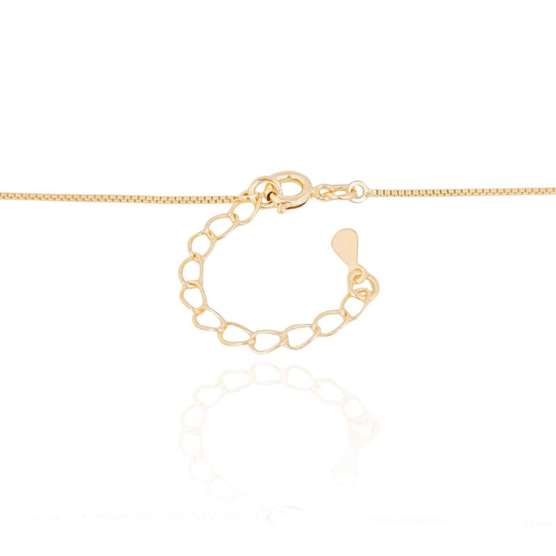 Gargantilha Veneziana Bolinha 8 mm Banhado a Ouro 18K