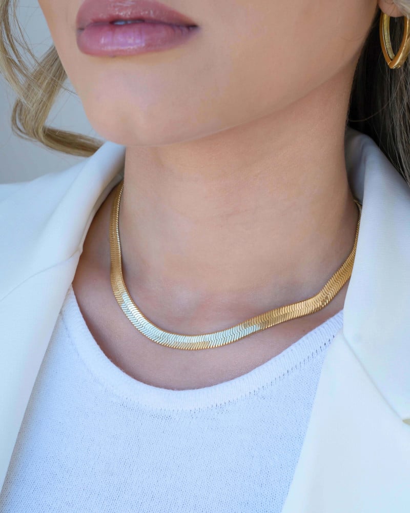 Choker Fita Banhado a Ouro 18K