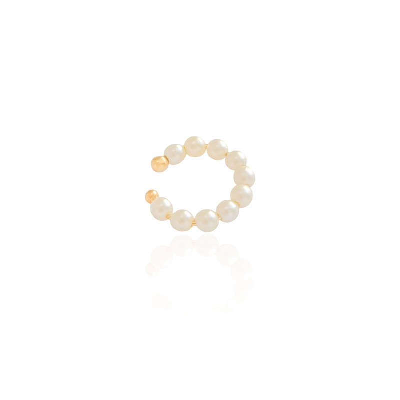Piercing Perolas Banhado a Ouro 18K