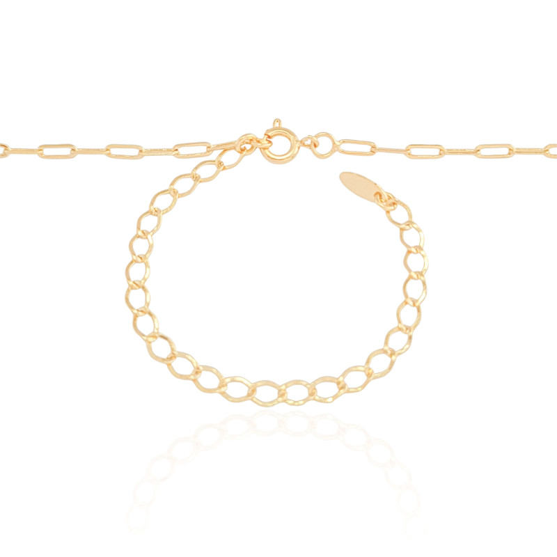 Choker Elos Lisos Banhado a Ouro 18K