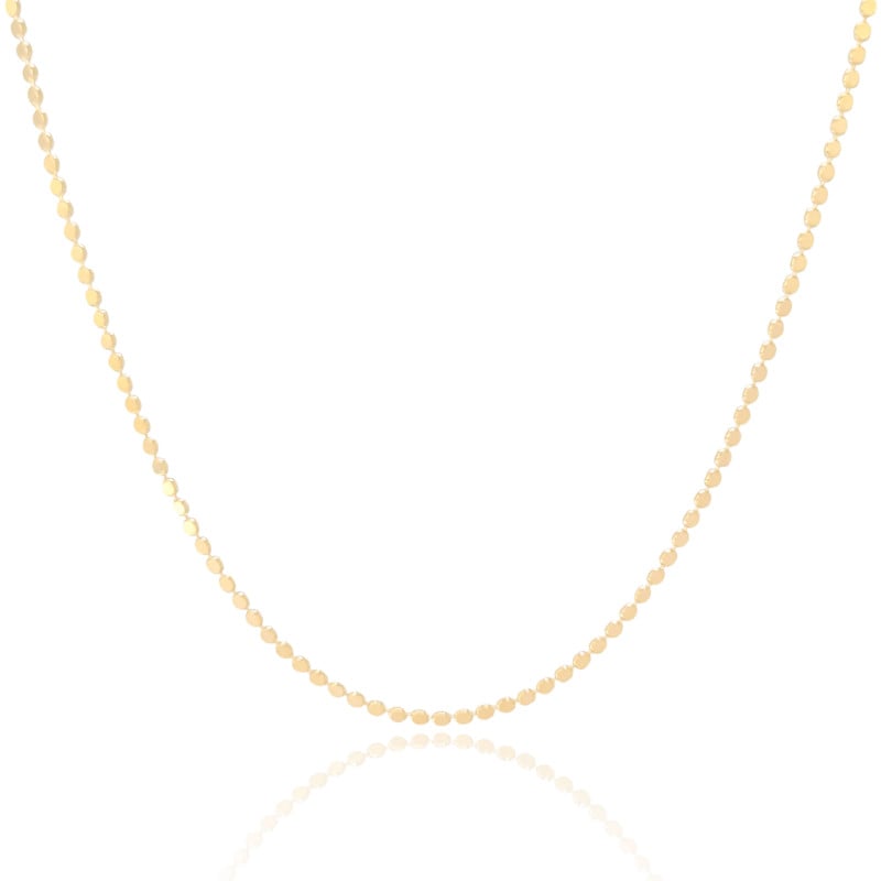 Choker Bolinhas Achatadas Banhado a Ouro 18K