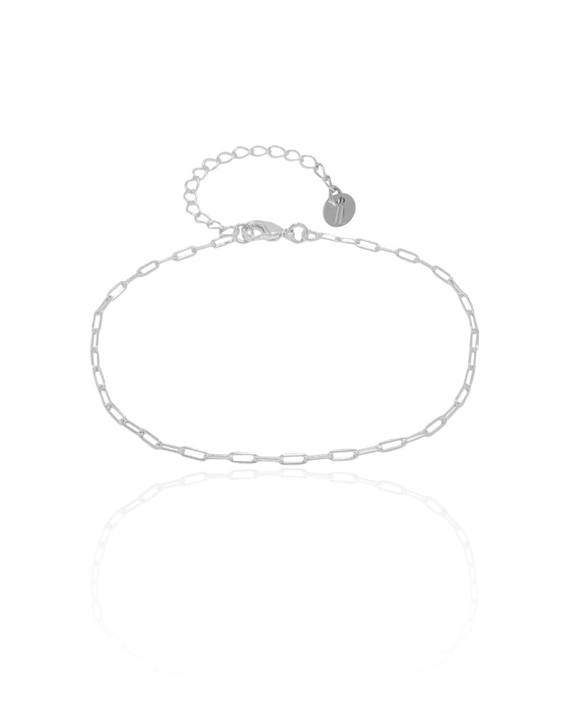 Pulseira Elos 2 mm Ródio Branco