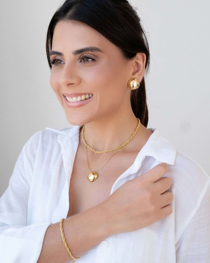 Pulseira Elos Torcidos Banhado a Ouro 18K