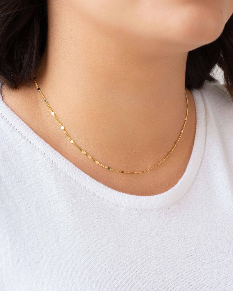 Choker Plaquinhas Grumet Banhado a Ouro 18K