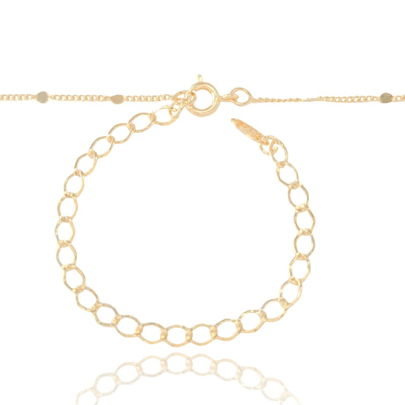 Choker Plaquinhas Grumet Banhado a Ouro 18K