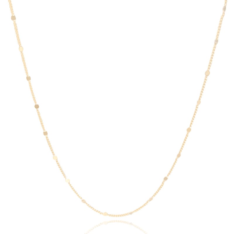 Choker Plaquinhas Grumet Banhado a Ouro 18K