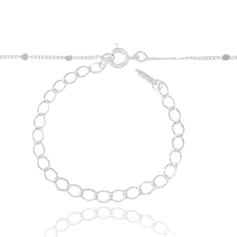 Choker Plaquinhas Grumet Ródio Branco