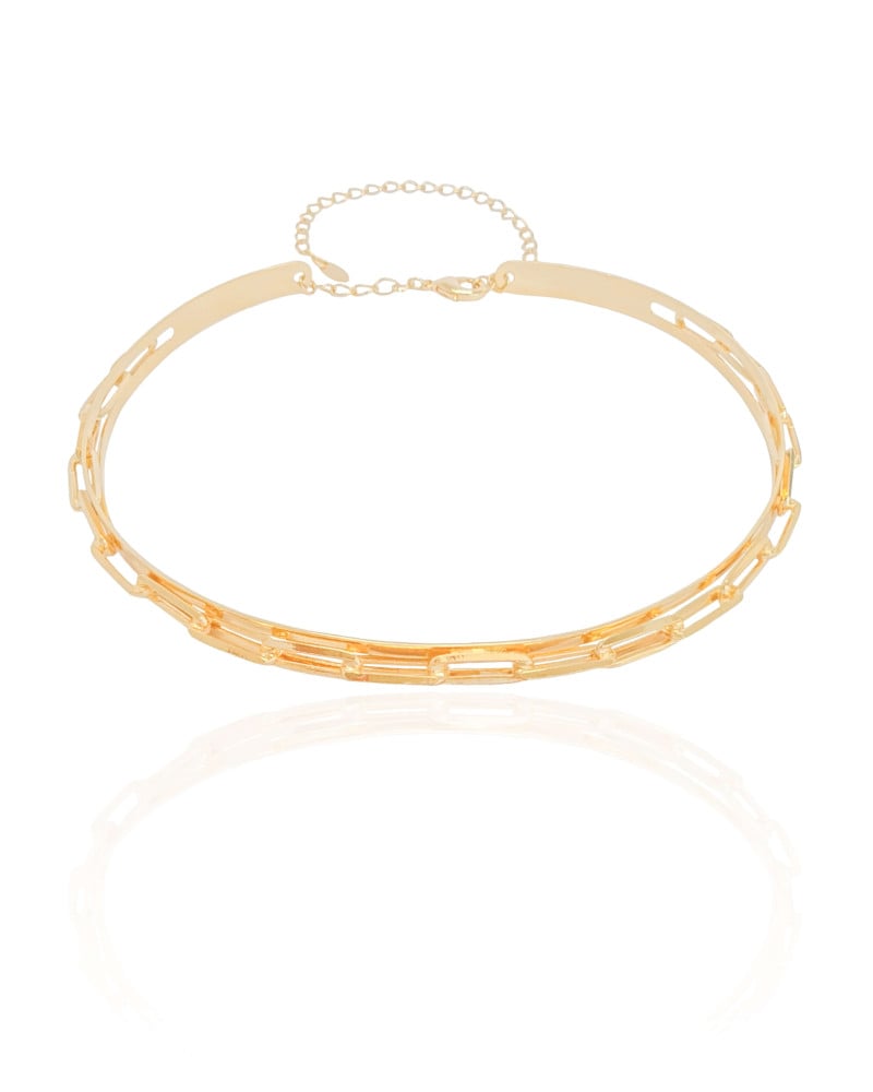 Aro com Elos Banhado a Ouro 18K