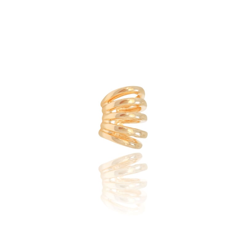 Piercing 5 Filetes Banhado a Ouro 18K