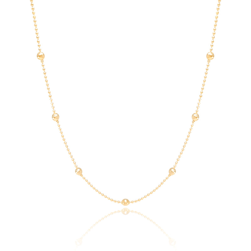 Choker Bolinhas Banhado a Ouro 18K
