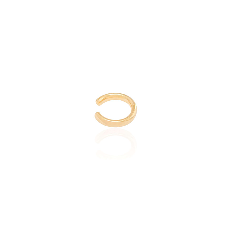 Piercing Tubo Liso Banhado a Ouro 18K
