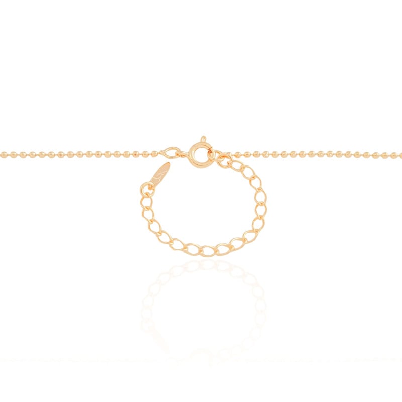 Choker Bolinhas Lisas 1.5 mm Banhado a Ouro 18K