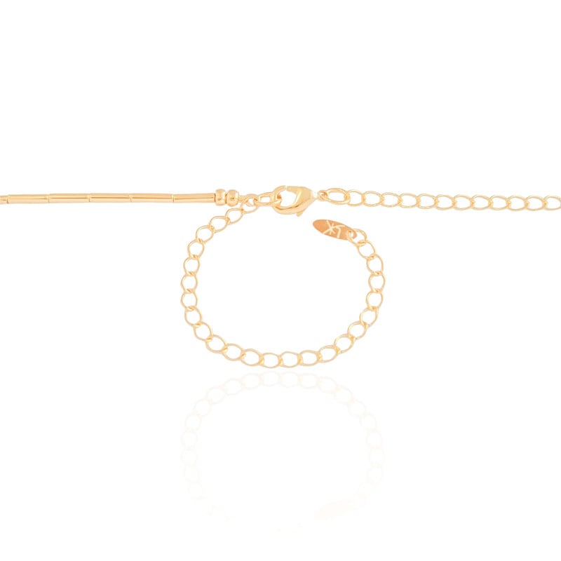 Gargantilha Canutilhos 2 mm Banhado a Ouro 18K