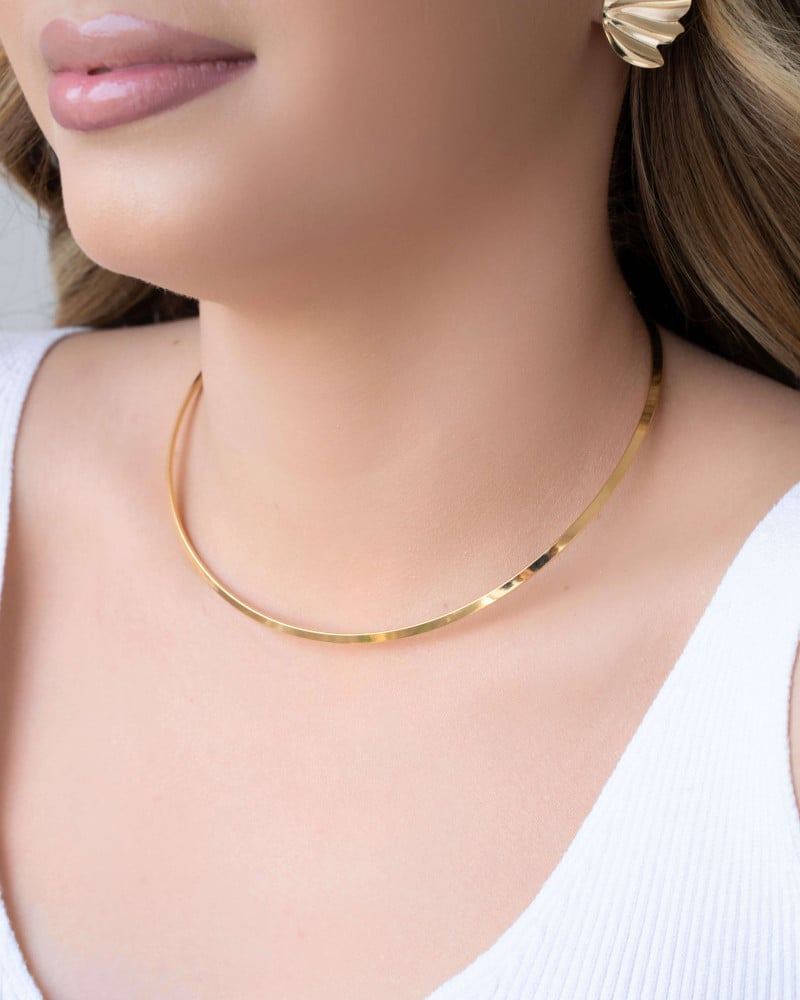 Aro Liso Flat Banhado a Ouro 18K