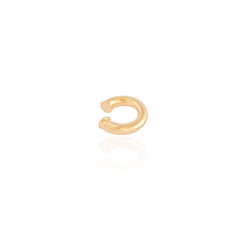 Piercing Tubo Liso Banhado a Ouro 18K