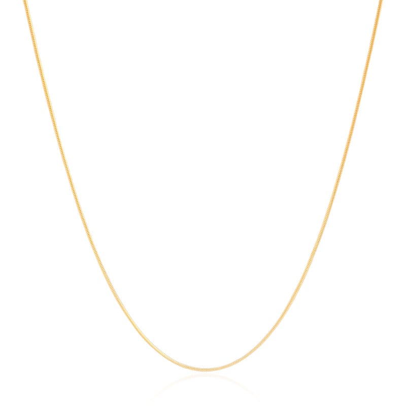Gargantilha Rabo de Rato Banhado a Ouro 18K