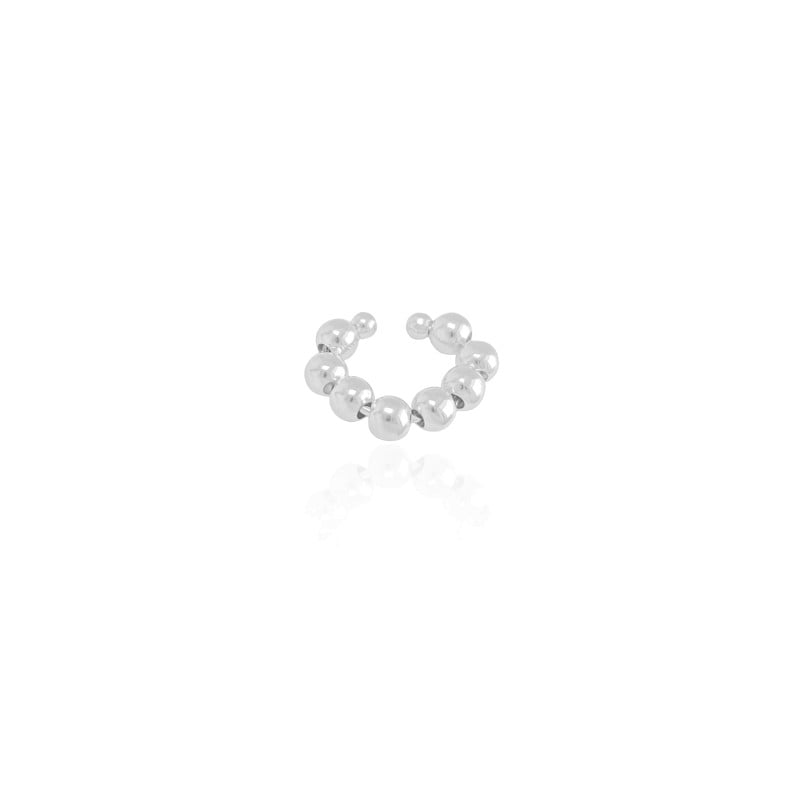 Piercing Bolinhas Ródio Branco