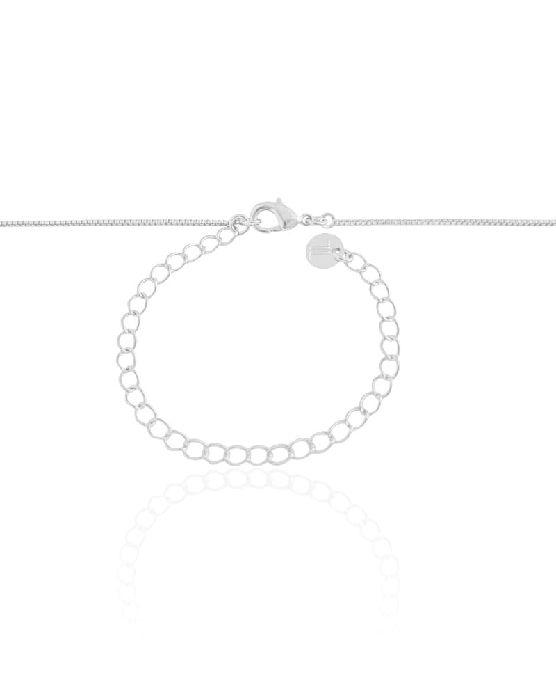 Choker Veneziana Ponto de Luz Ródio Branco