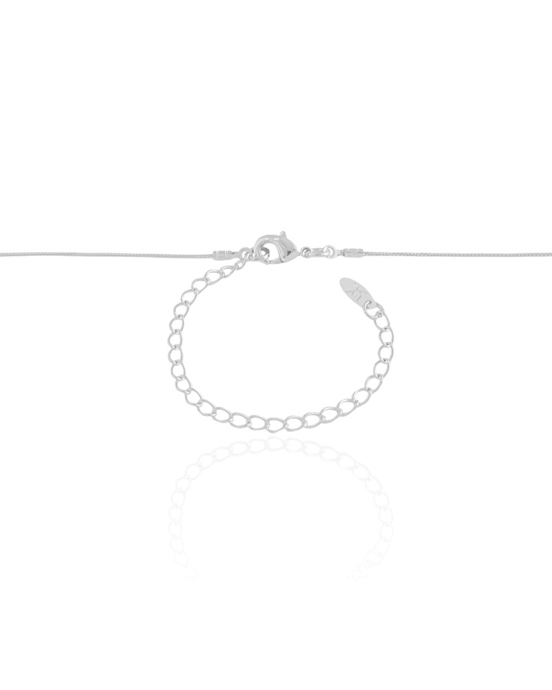 Choker Veneziana Pérola Barroca Ródio Branco