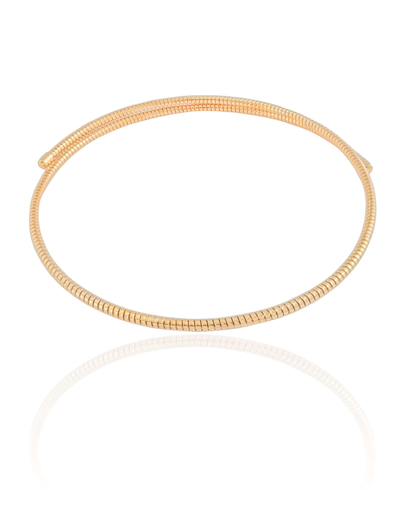 Aro Mola Espiral Banhado a Ouro 18K