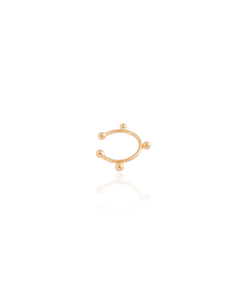 Piercing Bolinhas Banhado a Ouro 18K