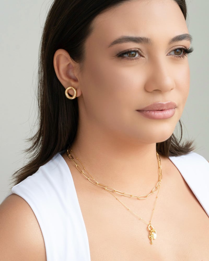 Choker Elos Ovais Banhado a Ouro 18K