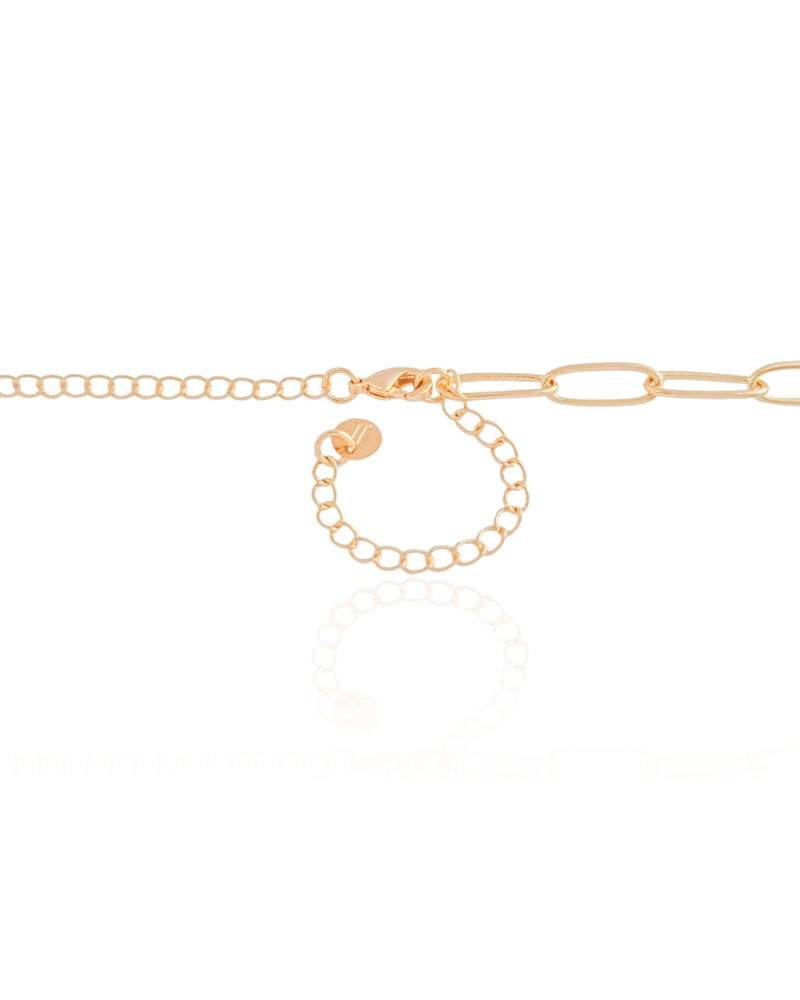 Choker Elos Ovais Banhado a Ouro 18K
