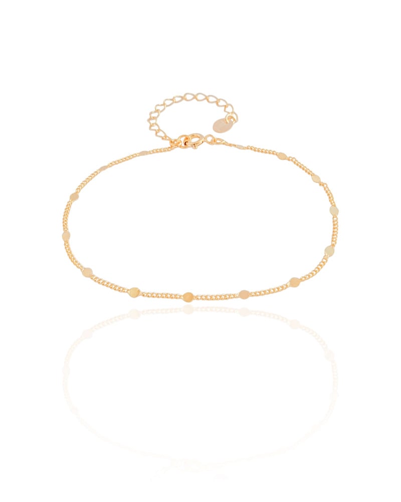Pulseira Grumet Plaquinhas Banhado a Ouro 18K