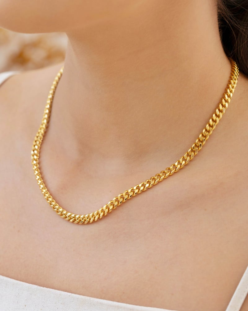 Gargantilha Grumet 6 mm Banhado a Ouro 18K - 45 cm