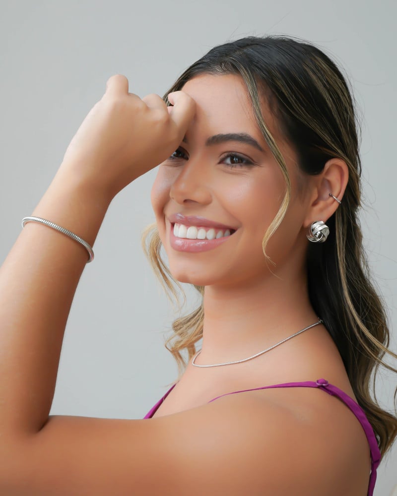 Pulseira Rabo de Rato Ródio Branco