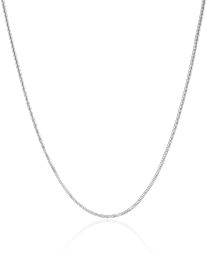 Choker Rabo de Rato Ródio Branco