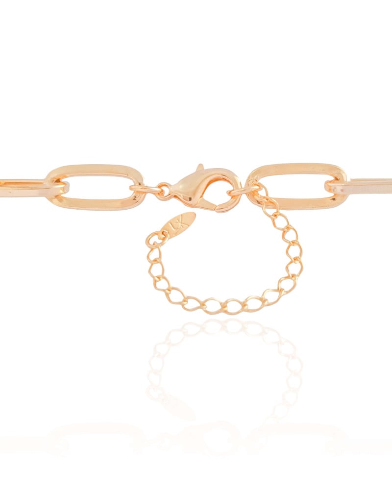 Gargantilha Elos Ovais 8 mm Banhado a Ouro 18K - 45 cm