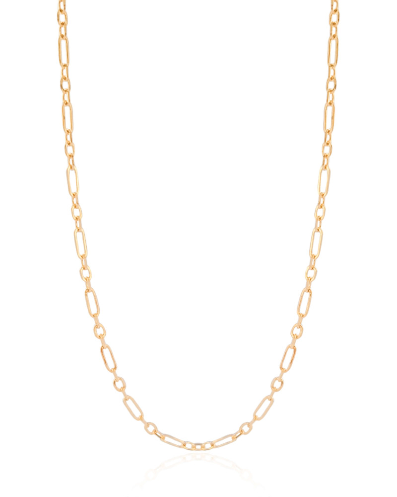 Gargantilha Elos 3 mm Banhado a Ouro 18K - 40 cm