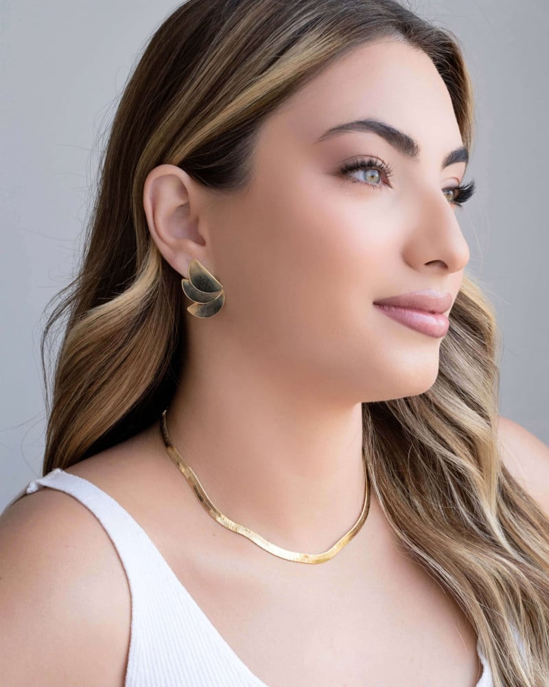 Choker Malha Fita 5 mm Banhado a Ouro 18K