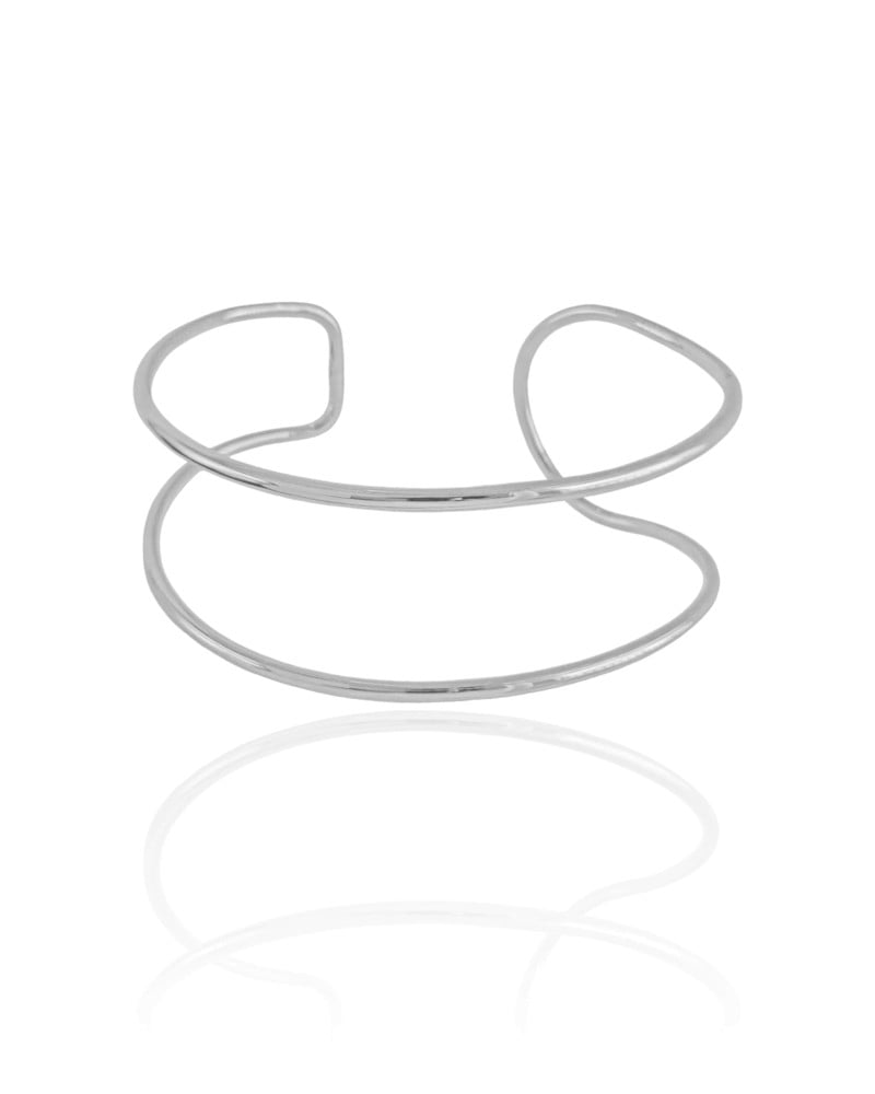 Bracelete Fios Ródio Branco