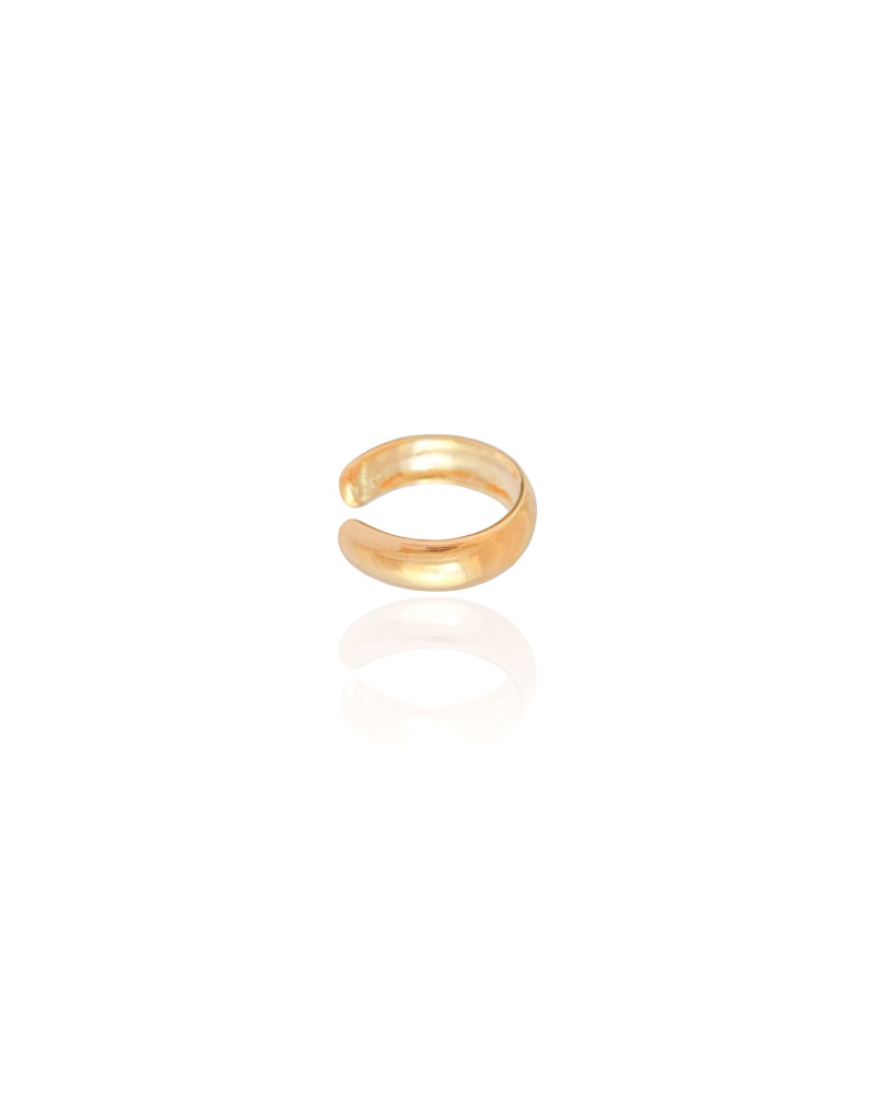 Piercing Liso Abaulado Banhado a Ouro 18K