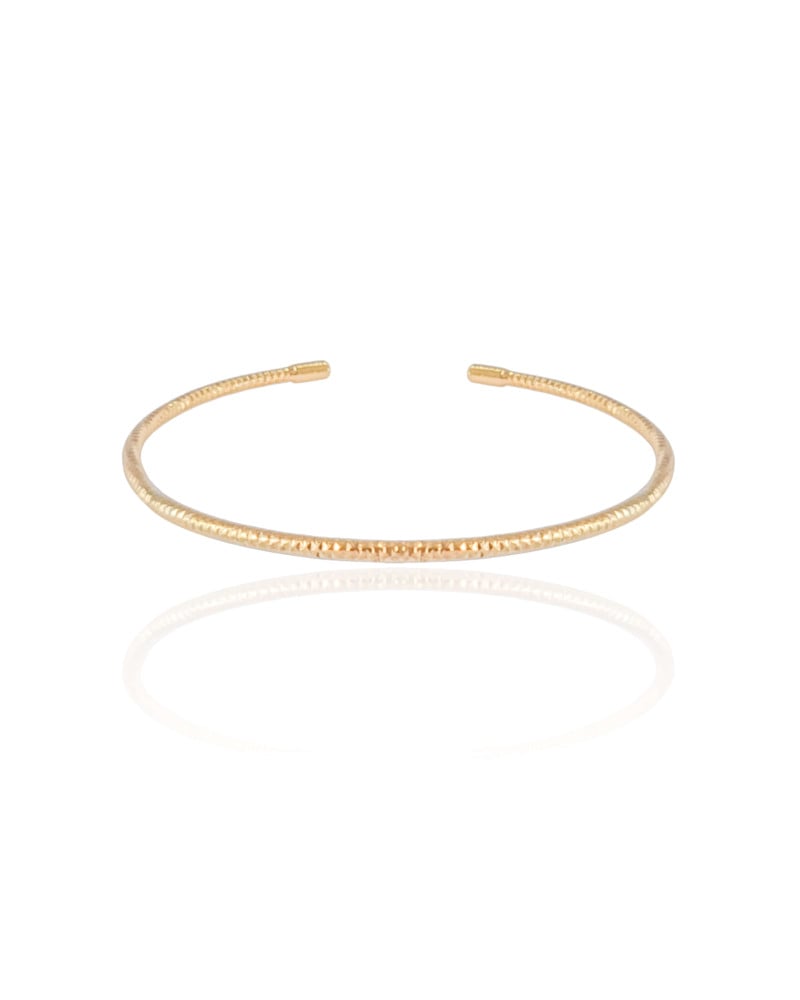 Bracelete Detalhado Banhado a Ouro 18K